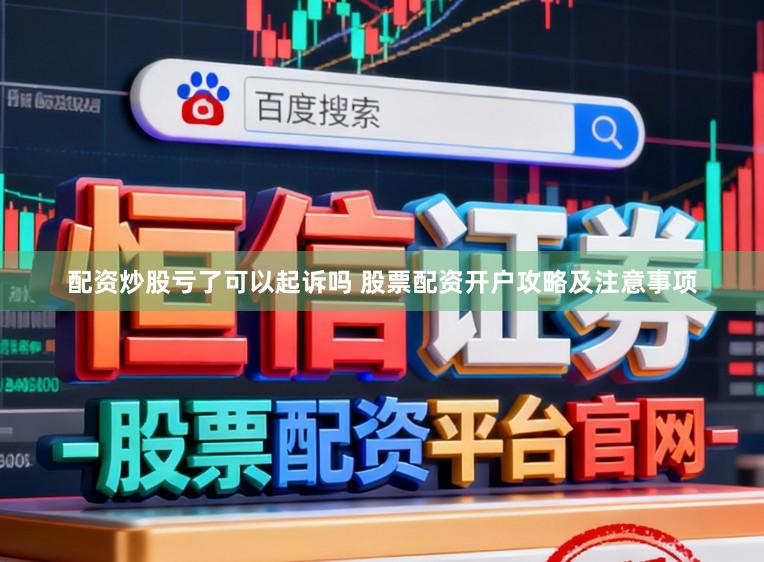 配资炒股亏了可以起诉吗 股票配资开户攻略及注意事项